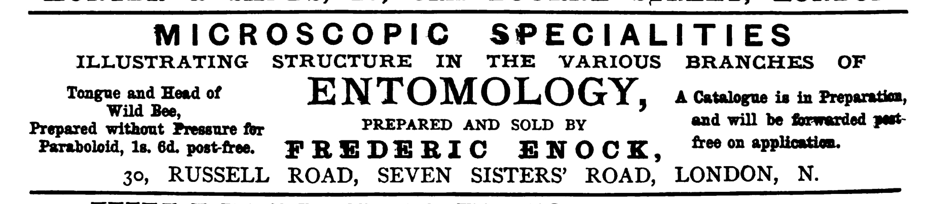 Taken from Hardwicke's Science-Gossip - 1st May 1878